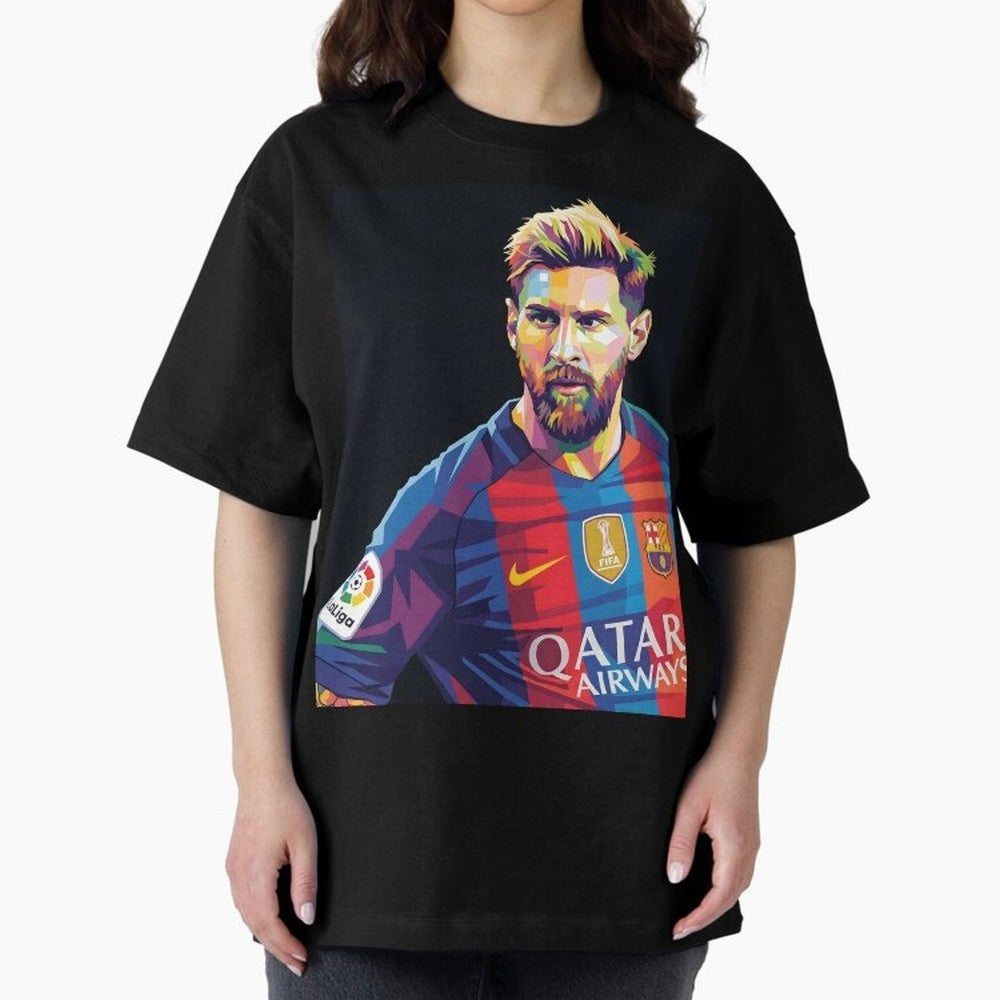 Messi Wpap Oversized T-Shirt Enjoy the Biggest Football Party of FIFA World Cup 2026 Group Stage Made for Messi and Cristiano Ronaldo, Argentina and Brazil Energy, Stadium Memories, Football Loyalty, International Chants and Championship Tradition;