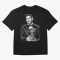 Messi grayscale Oversized T-Shirt Step into Match Day Hype around FIFA World Cup 2026 Group Stage, CR7 and Messi, Spain and Netherlands, Sports Nostalgia, International Competition, Famous Players and Unforgettable Victories; Built for Supporters