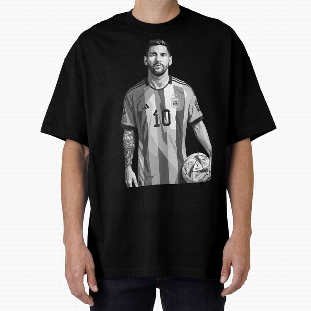 Messi grayscale Classic T-Shirt Celebrate FIFA World Cup 2026 Group Stage for Fans of Mbappe and Neymar and Brazil, Bringing Soccer Culture, Superstar Moments, National Team Dreams and Competitive Fire; Great for Supporters Who Love Legendary