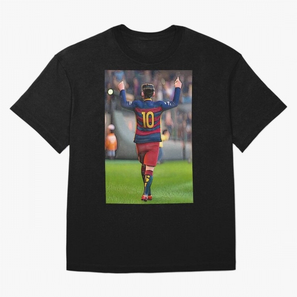 Lionel Messi (2) caricature Oversized T-Shirt Honor the Football Icons of FIFA World Cup 2026 Spirit, Inspired by England and Germany, Neymar, Haaland and Cristiano Ronaldo, Retro Football Energy, Iconic Rivalries, Trophy Chase Drama and Stadium
