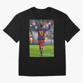 Lionel Messi (2) caricature Oversized T-Shirt Honor the Football Icons of FIFA World Cup 2026 Spirit, Inspired by England and Germany, Neymar, Haaland and Cristiano Ronaldo, Retro Football Energy, Iconic Rivalries, Trophy Chase Drama and Stadium