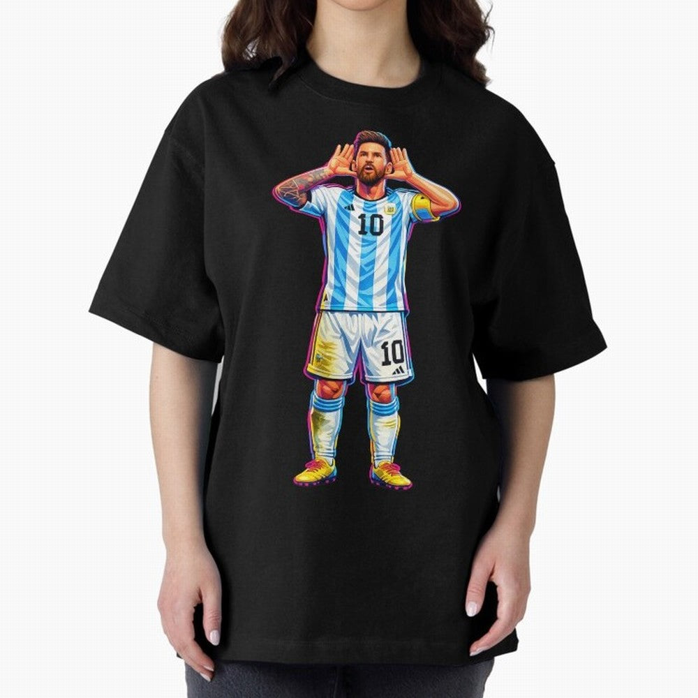 Messi Celebration Classic T-Shirt Honor the Football Icons of FIFA World Cup 2026 for Fans of Messi and Portugal, Bringing Fan Favorite Moments, National Team Passion, Big Match Drama and Soccer History; Ideal for Football Dads, Football Moms,