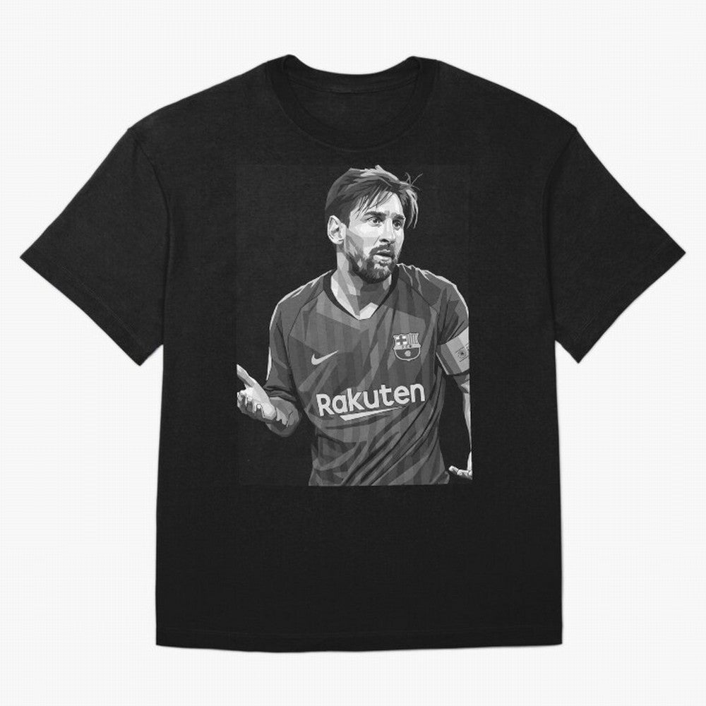 Messi grayscale Oversized T-Shirt Step into Match Day Hype around FIFA World Cup 2026 USA Canada Mexico, Messi, Neymar and Mbappe, Argentina, Worldwide Fan Energy, Dramatic Goals, Stadium Lights and Championship Celebrations; Built for Supporters