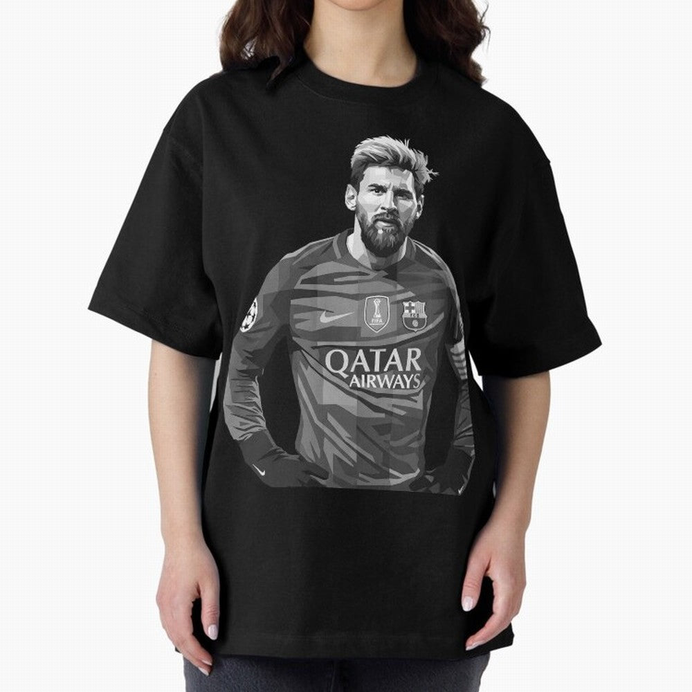 Messi grayscale Classic T-Shirt Show Championship Spirit for FIFA World Cup 2026 USA Canada Mexico Spirit, Highlighting Portugal, Neymar, Haaland and Cristiano Ronaldo, Sports Nostalgia, International Competition, Famous Players and Unforgettable