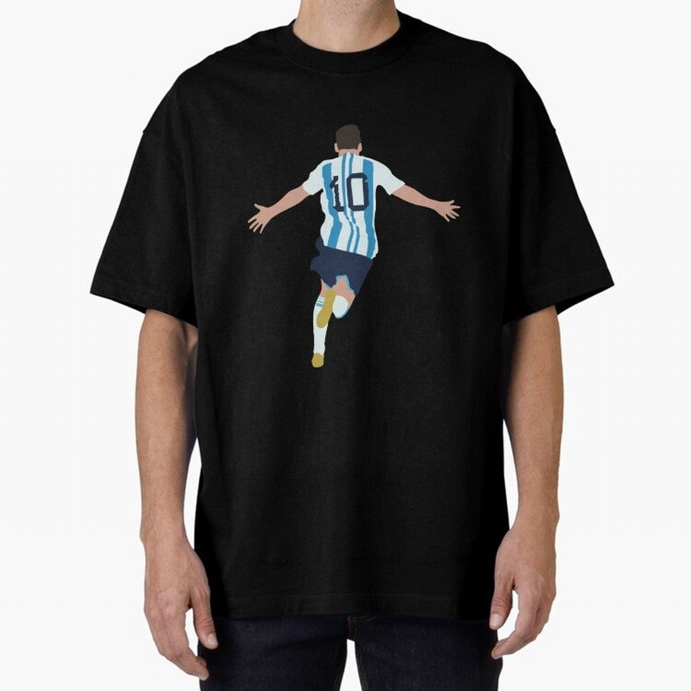 Lionel Messi minimalist illustration Classic T-Shirt Honor the Beautiful Game during Global Football Passion for FIFA World Cup 2026, Filled with CR7 and Messi, Brazil, Portugal and Argentina, Championship Spirit, Famous Goals, Roaring Crowds and