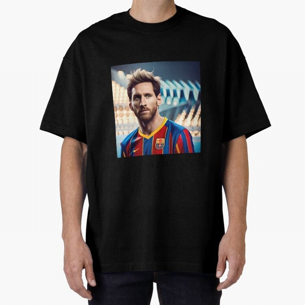 Messi Photo Realistic Paint Art Classic T-Shirt Bring Legendary Rivalry Energy to Match Day Hype around FIFA World Cup 2026, Cristiano Ronaldo, Haaland and CR7, Portugal, Spain and Germany, Football Festival Excitement, Trophy Ambitions, Country