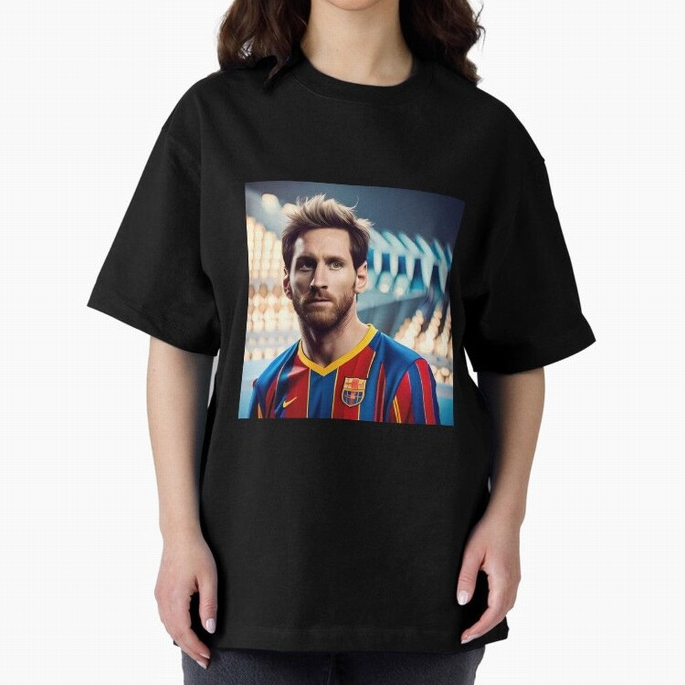 Messi Photo Realistic Paint Art Classic T-Shirt Bring Legendary Rivalry Energy to Match Day Hype around FIFA World Cup 2026, Cristiano Ronaldo, Haaland and CR7, Portugal, Spain and Germany, Football Festival Excitement, Trophy Ambitions, Country