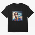Messi Photo Realistic Paint Art Classic T-Shirt Bring Legendary Rivalry Energy to Match Day Hype around FIFA World Cup 2026, Cristiano Ronaldo, Haaland and CR7, Portugal, Spain and Germany, Football Festival Excitement, Trophy Ambitions, Country