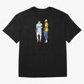 Messi and Neymar Chit Chat Illustration Oversized T-Shirt Celebrate the Next Chapter of FIFA World Cup 2026 for Fans of Haaland and Mbappe and France and Portugal, Bringing Champion Mindset, Group Stage Buzz, Knockout Tension and Passionate Fan