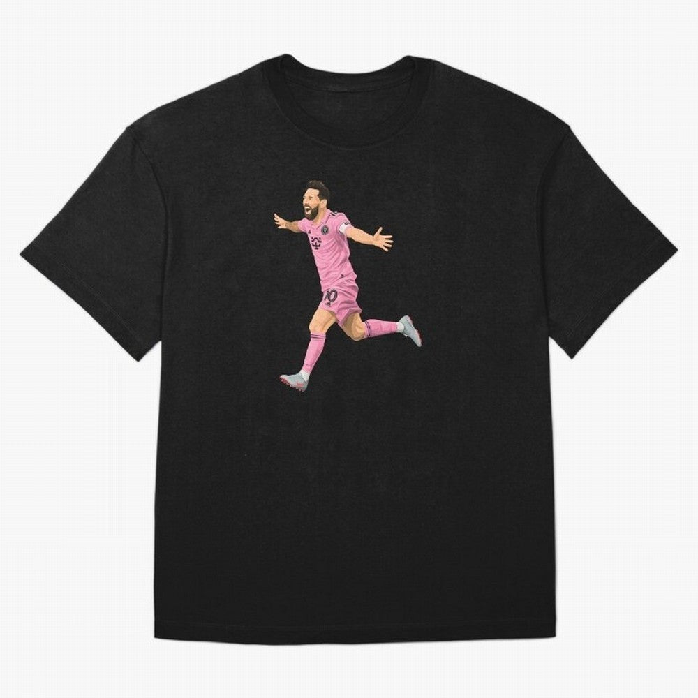 Lionel Messi celebration Oversized T-Shirt Build FIFA World Cup 2026 Group Stage Filled with CR7, England and Germany Energy, Classic Soccer Heritage, Championship Pressure, Fan Loyalty and International Pride; Created for Match Day Parties, Soccer