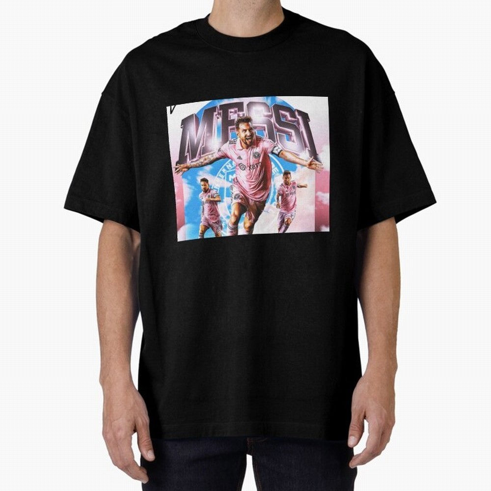 Inter Miami Messi Oversized T-Shirt Show Championship Spirit for the FIFA World Cup 2026 USA Canada Mexico Journey through Mbappe and Neymar Highlights, France Pride, Game Day Rituals, Football Legends, Country Pride and the Road to the Final;