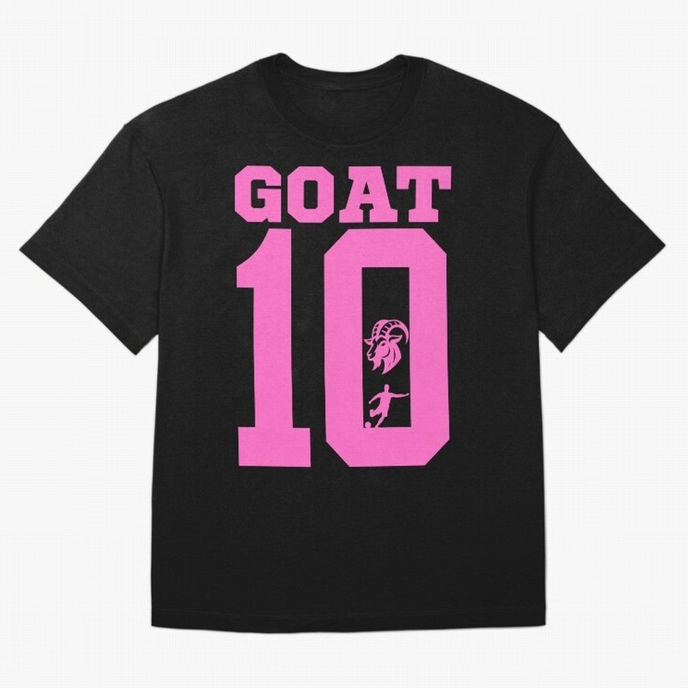 Miami Champions The Goat 10 Oversized T-Shirt Bring Global Tournament Vibes to FIFA World Cup 2026 Group Stage for Fans of Neymar, Haaland and Cristiano Ronaldo and Spain, Bringing Global Supporter Spirit, Legendary Goals, National Colors and