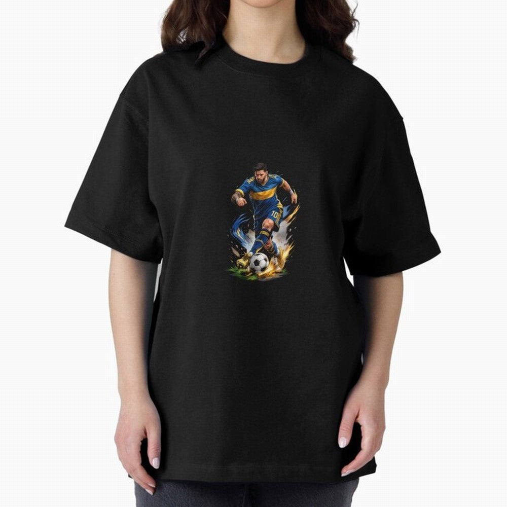 The Great Footballer Oversized T-Shirt Bring Home FIFA World Cup 2026 Group Stage for Fans of Haaland and Argentina and Brazil, Bringing Sports Nostalgia, International Competition, Famous Players and Unforgettable Victories; Created for Match Day