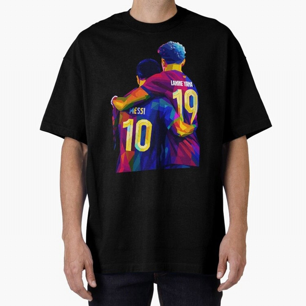 Lionel Messi and Foster child Wpap Art Classic T-Shirt Celebrate Global Passion for Global Football Passion for FIFA World Cup 2026 USA Canada Mexico, with Haaland, Spain, Football Festival Excitement, Trophy Ambitions, Country Rivalries and Star