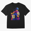 Lionel Messi and Foster child Wpap Art Classic T-Shirt Celebrate Global Passion for Global Football Passion for FIFA World Cup 2026 USA Canada Mexico, with Haaland, Spain, Football Festival Excitement, Trophy Ambitions, Country Rivalries and Star
