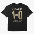 M10 And Cr7 1-0 World Cup Football Classic T-Shirt Make Your Look Match Match Day Hype around FIFA World Cup 2026 Group Stage, Haaland and Mbappe, Brazil, Portugal and Argentina, Classic Soccer Heritage, Championship Pressure, Fan Loyalty and