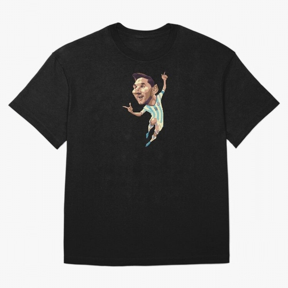 Lionel Messi Oversized T-Shirt Follow the Road to Global Football Passion for FIFA World Cup 2026 USA Canada Mexico, Built around CR7 and Messi, Brazil, Retro Football Energy, Iconic Rivalries, Trophy Chase Drama and Stadium Atmosphere; Perfect for