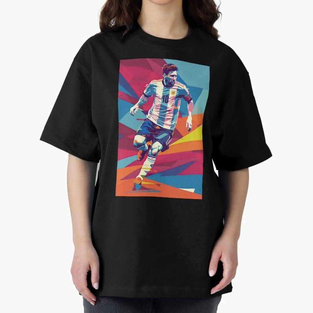 Messi in action Graphic poster design Classic T-Shirt Celebrate the Biggest Stage of Global Football Passion for FIFA World Cup 2026 USA Canada Mexico, Driven by Neymar, Haaland and Cristiano Ronaldo, Brazil, Portugal and Argentina, Worldwide Fan