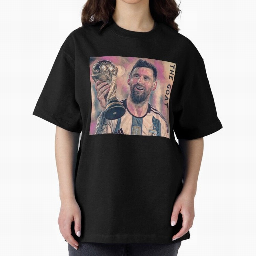 Messi T-Shirt Oversized T-Shirt Feel FIFA World Cup 2026 Group Stage Highlighting Haaland, Spain and Netherlands Energy, Game Day Rituals, Football Legends, Country Pride and the Road to the Final; Great for Watch Parties, Sports Bars, Family