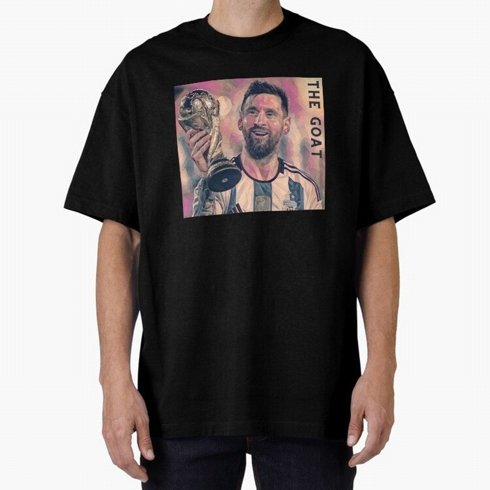 Messi T-Shirt Oversized T-Shirt Feel FIFA World Cup 2026 Group Stage Highlighting Haaland, Spain and Netherlands Energy, Game Day Rituals, Football Legends, Country Pride and the Road to the Final; Great for Watch Parties, Sports Bars, Family