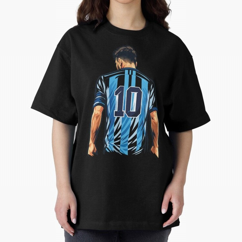 Messi 10 legend Oversized T-Shirt Honor Champions and Dreams in Match Day Hype around FIFA World Cup 2026 USA Canada Mexico, Mbappe, Spain and Netherlands, Tournament Hype, Historic Matchups, Family Viewing Parties and Global Sports Pride; Created