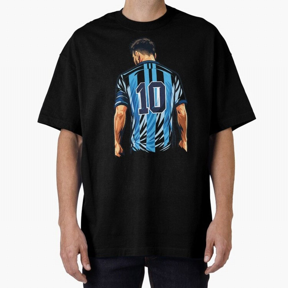 Messi 10 legend Oversized T-Shirt Honor Champions and Dreams in Match Day Hype around FIFA World Cup 2026 USA Canada Mexico, Mbappe, Spain and Netherlands, Tournament Hype, Historic Matchups, Family Viewing Parties and Global Sports Pride; Created