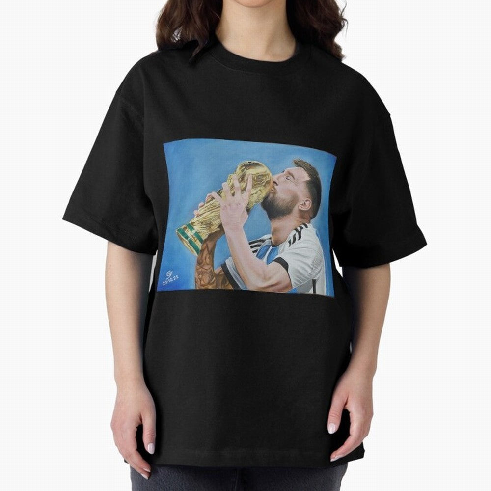 Lionel Messi Oversized T-Shirt Bring Bold Fan Energy to FIFA World Cup 2026 Inspired by Cristiano Ronaldo, Haaland and CR7, France Energy, Football History, Final Match Energy, Crowd Noise and Once in a Lifetime Moments; Perfect for Supporters Who