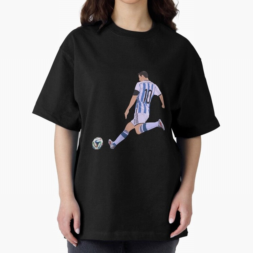Messi Oversized T-Shirt Turn Up for Match Day Hype around FIFA World Cup 2026 USA Canada Mexico, CR7, England, France and Netherlands, Game Day Rituals, Football Legends, Country Pride and the Road to the Final; Made for Die Hard Supporters, Soccer