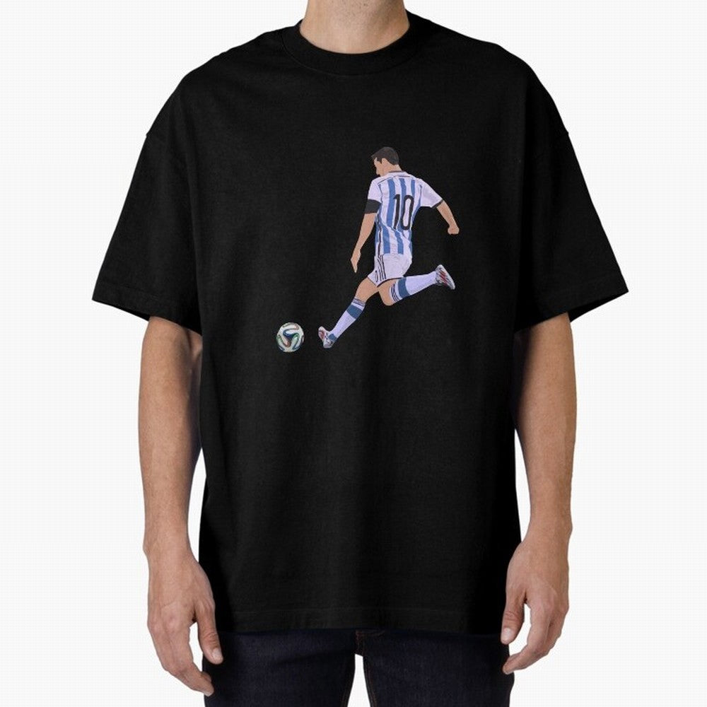 Messi Oversized T-Shirt Turn Up for Match Day Hype around FIFA World Cup 2026 USA Canada Mexico, CR7, England, France and Netherlands, Game Day Rituals, Football Legends, Country Pride and the Road to the Final; Made for Die Hard Supporters, Soccer