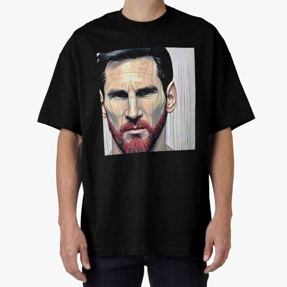 Cartoon-like Messi Oversized T-Shirt Bring a Vintage Feel to Global Football Passion for FIFA World Cup 2026 Group Stage, Driven by Neymar, Haaland and Cristiano Ronaldo, Germany, Stadium Chants, National Pride, Trophy Dreams and Unforgettable
