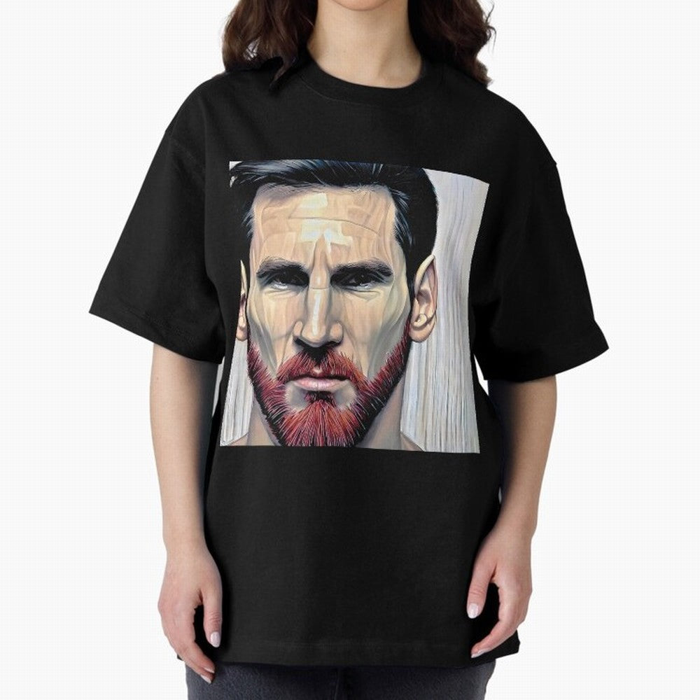 Cartoon-like Messi Oversized T-Shirt Bring a Vintage Feel to Global Football Passion for FIFA World Cup 2026 Group Stage, Driven by Neymar, Haaland and Cristiano Ronaldo, Germany, Stadium Chants, National Pride, Trophy Dreams and Unforgettable