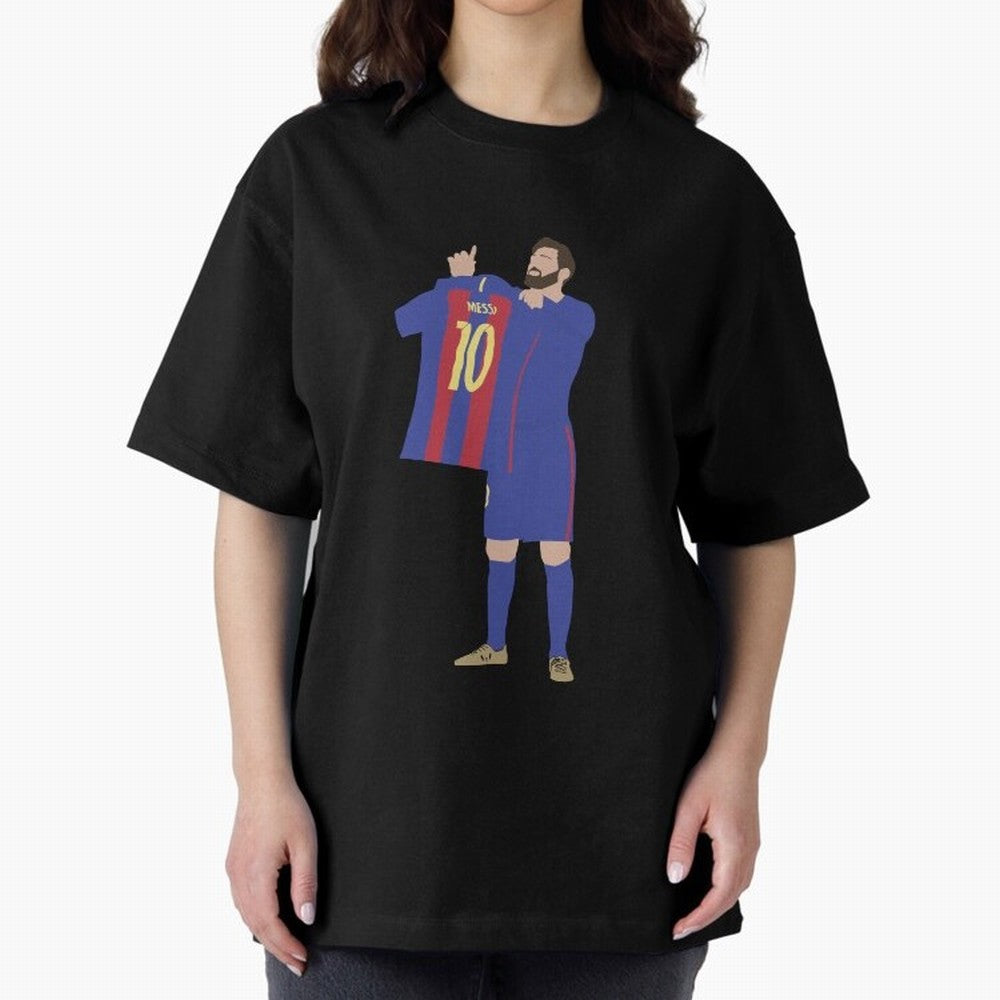 Messi minimalist design Oversized T-Shirt Cheer for FIFA World Cup 2026 USA Canada Mexico for Fans of Messi, Neymar and Mbappe and Spain, Bringing Stadium Chants, National Pride, Trophy Dreams and Unforgettable Football Memories; Created for Match