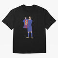 Messi minimalist design Oversized T-Shirt Cheer for FIFA World Cup 2026 USA Canada Mexico for Fans of Messi, Neymar and Mbappe and Spain, Bringing Stadium Chants, National Pride, Trophy Dreams and Unforgettable Football Memories; Created for Match