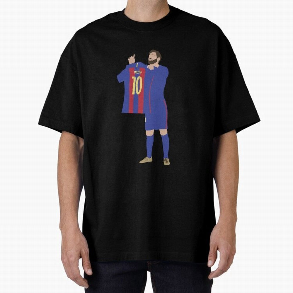 Messi minimalist design Oversized T-Shirt Cheer for FIFA World Cup 2026 USA Canada Mexico for Fans of Messi, Neymar and Mbappe and Spain, Bringing Stadium Chants, National Pride, Trophy Dreams and Unforgettable Football Memories; Created for Match