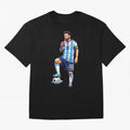 Messi in an illustrated style drinking mate ¨C The Goat Phone Case design Classic T-Shirt Cheer for Match Day Hype around FIFA World Cup 2026 Group Stage, Neymar, Spain, Worldwide Fan Energy, Dramatic Goals, Stadium Lights and Championship