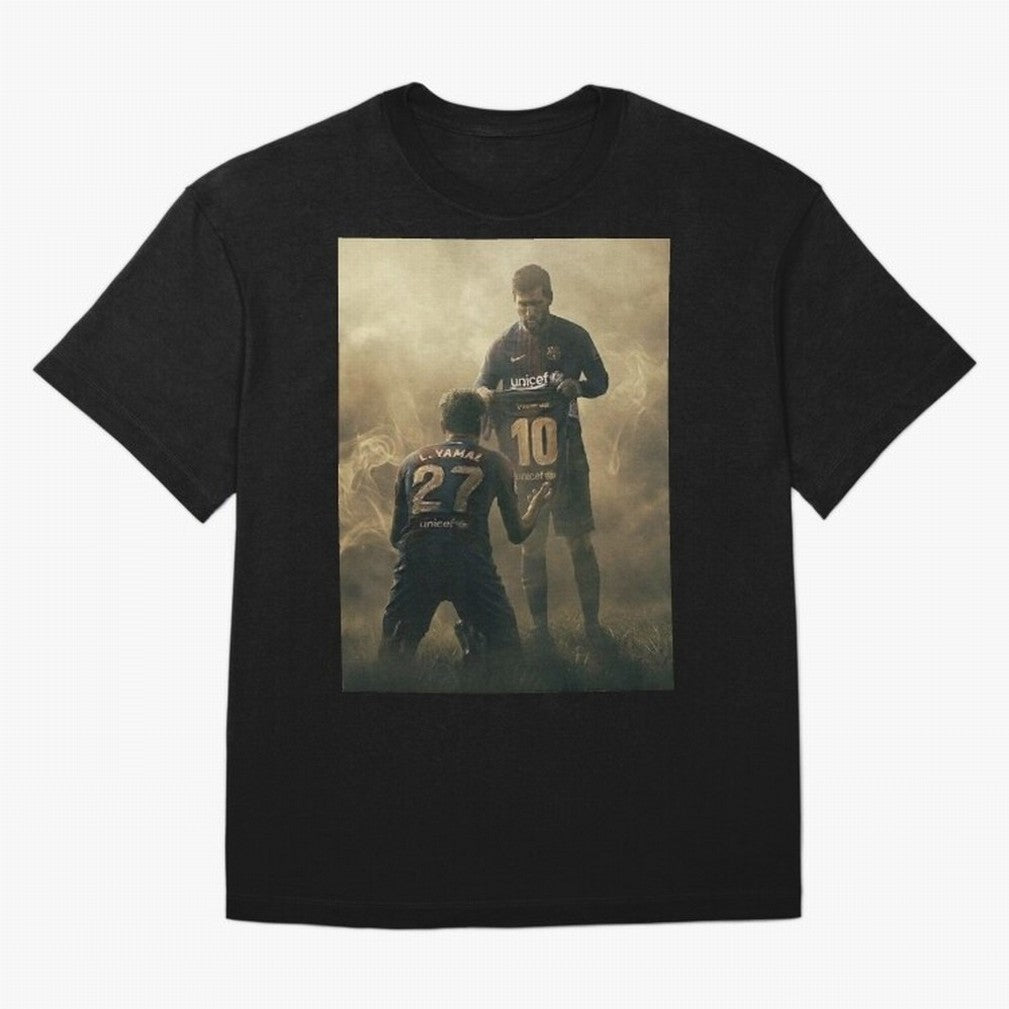 messi giving kamin yamal his shirt iconic design Classic T-Shirt Follow Every Goal of Match Day Hype around FIFA World Cup 2026 USA Canada Mexico, Mbappe, Portugal, Worldwide Fan Energy, Dramatic Goals, Stadium Lights and Championship Celebrations;