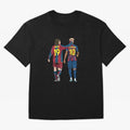 Lionel Messi and Friend Oversized T-Shirt Elevate FIFA World Cup 2026 Group Stage for Fans of Haaland and Spain and Netherlands, Bringing Classic Soccer Heritage, Championship Pressure, Fan Loyalty and International Pride; Ideal for Football Dads,