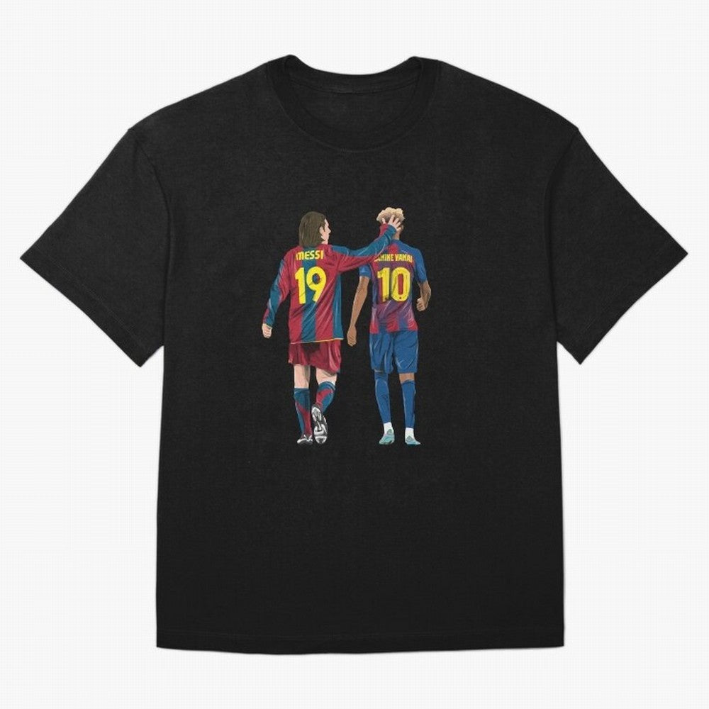 Lionel Messi and Friend Oversized T-Shirt Elevate FIFA World Cup 2026 Group Stage for Fans of Haaland and Spain and Netherlands, Bringing Classic Soccer Heritage, Championship Pressure, Fan Loyalty and International Pride; Ideal for Football Dads,