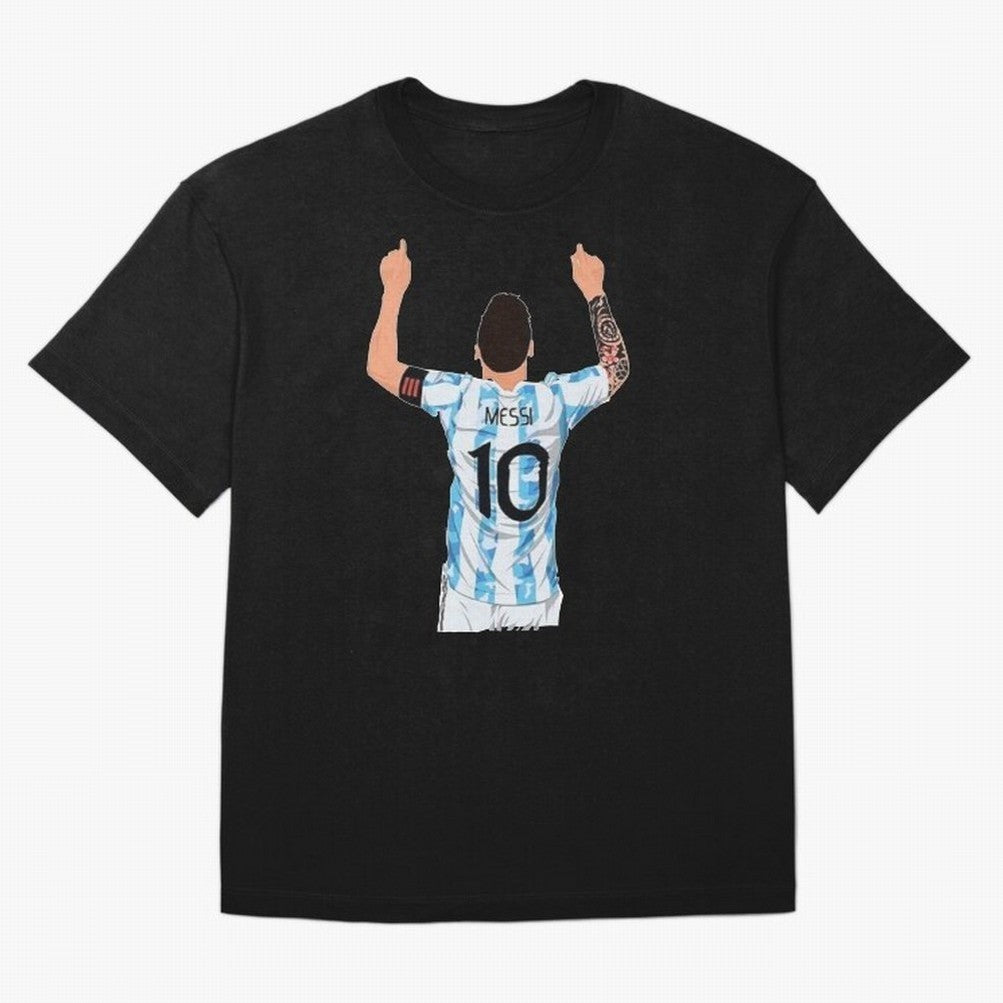 Lionel Messi Oversized T-Shirt Celebrate Fan Favorites in FIFA World Cup 2026 Highlighting Messi, Neymar and Mbappe, Portugal, Spain and Germany Energy, Match Day Excitement, Supporter Culture, Golden Goals and Global Football Passion; Built for