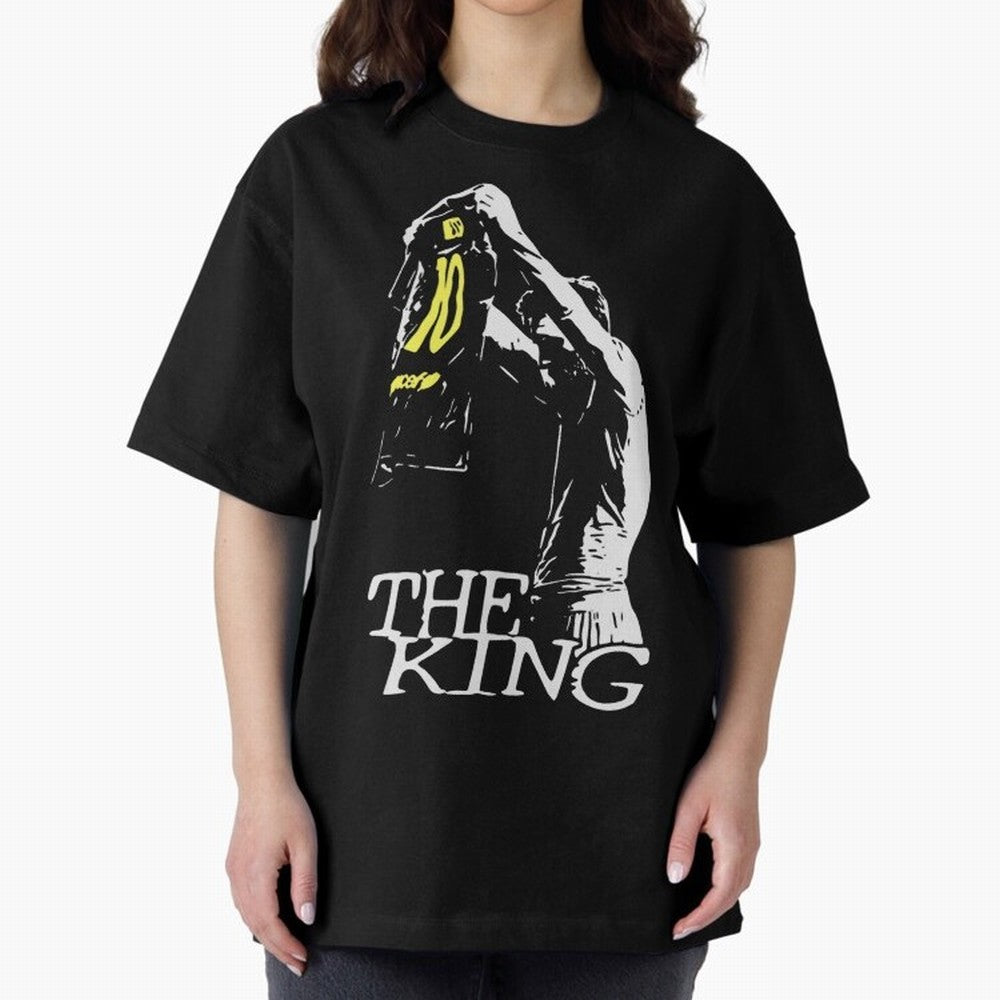 The King Leo Messi Legend Oversized T-Shirt Show Fan Pride Across FIFA World Cup 2026 Group Stage Spirit, Driven by Argentina, Messi, Sports Nostalgia, International Competition, Famous Players and Unforgettable Victories; Perfect for Fans,