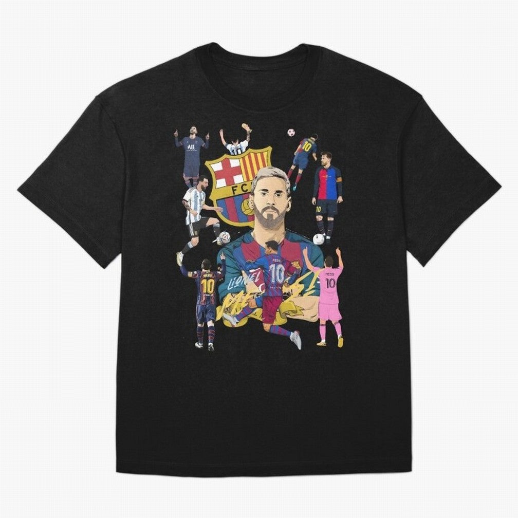 MiaMessi Premium Oversized T-Shirt Honor Global Football Passion for FIFA World Cup 2026 Group Stage, Built around Messi, Neymar and Mbappe, England, France and Netherlands, Classic Soccer Heritage, Championship Pressure, Fan Loyalty and