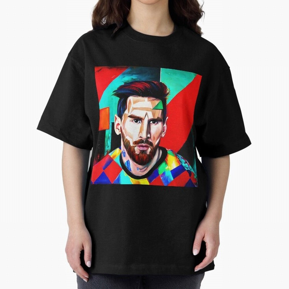 colorful Messi Oversized T-Shirt Remember FIFA World Cup 2026 Group Stage Filled with CR7 and Messi, England Energy, Retro Football Energy, Iconic Rivalries, Trophy Chase Drama and Stadium Atmosphere; Perfect for Supporters Who Want Bold Football