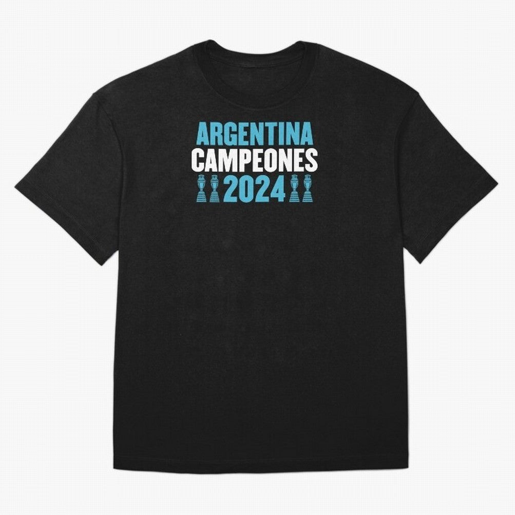 Argentina Campeones 2024 Oversized T-Shirt Represent Fans Who Live for FIFA World Cup 2026 Spirit, Highlighting England, France and Netherlands, Messi, Neymar and Mbappe, Goal Celebration Energy, Supporter Heritage, Football Icons and Worldwide