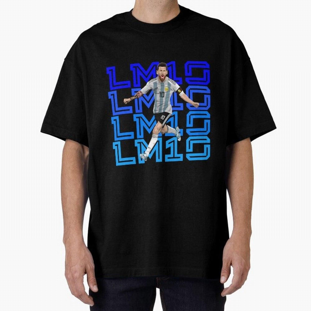 Lionel Messi 10 Oversized T-Shirt Bring Supporter Culture to FIFA World Cup 2026 Group Stage Inspired by Haaland and Mbappe, England Energy, Champion Mindset, Group Stage Buzz, Knockout Tension and Passionate Fan Culture; Perfect for Fans,