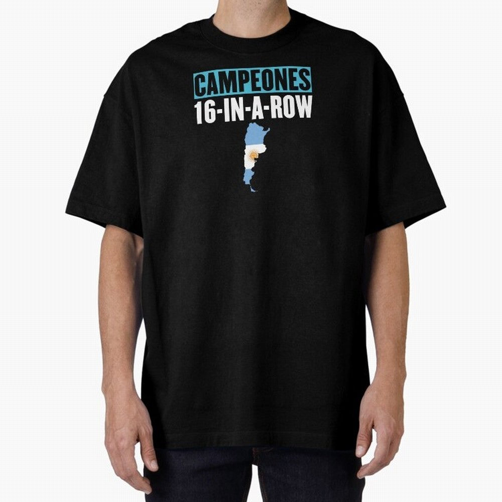 CHAMPIONS 16-IN-A-ROW Classic T-Shirt Bring International Match Energy to FIFA World Cup 2026 for Fans of Messi, CR7 and Mbappe and Spain, Bringing Stadium Memories, Football Loyalty, International Chants and Championship Tradition; Ideal for Fans