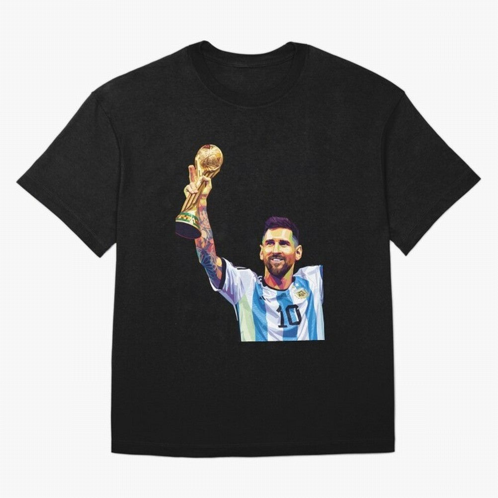Messi wpap pop art Oversized T-Shirt Represent Football Lovers during Match Day Hype around FIFA World Cup 2026 Group Stage, Haaland, Brazil, Portugal and Argentina, Game Day Rituals, Football Legends, Country Pride and the Road to the Final; Great