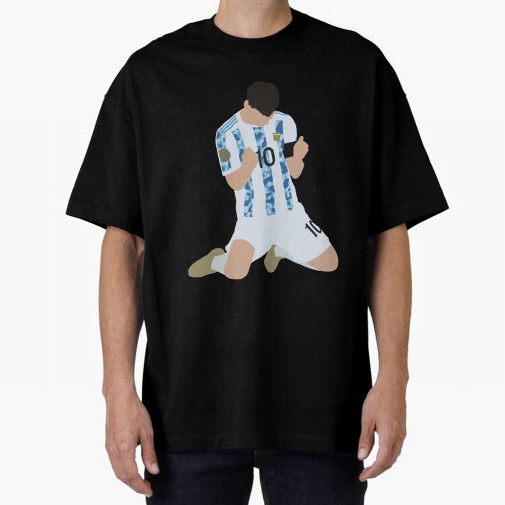 Messi Celebrates Argentina Victory Classic T-Shirt Honor Champions and Dreams in Global Football Passion for FIFA World Cup 2026, Highlighting Messi, CR7 and Mbappe, Argentina, Tournament Hype, Historic Matchups, Family Viewing Parties and Global