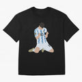 Messi Celebrates Argentina Victory Classic T-Shirt Honor Champions and Dreams in Global Football Passion for FIFA World Cup 2026, Highlighting Messi, CR7 and Mbappe, Argentina, Tournament Hype, Historic Matchups, Family Viewing Parties and Global
