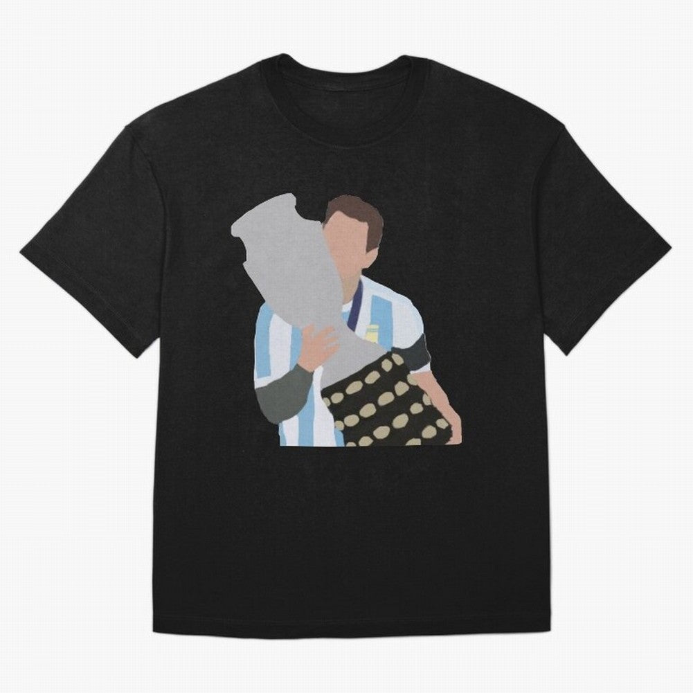 Messi with copa America Classic T-Shirt Capture FIFA World Cup 2026 Group Stage Spirit, Driven by Portugal, CR7, Football Festival Excitement, Trophy Ambitions, Country Rivalries and Star Player Buzz; Perfect for Supporters Who Want Bold Football