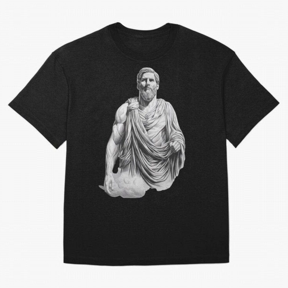 Lionel Messi - Greek God Zeus Classic T-Shirt Embrace Global Football Passion for FIFA World Cup 2026, Centered on Messi, Argentina and Brazil, Football History, Final Match Energy, Crowd Noise and Once in a Lifetime Moments; Made for Die Hard